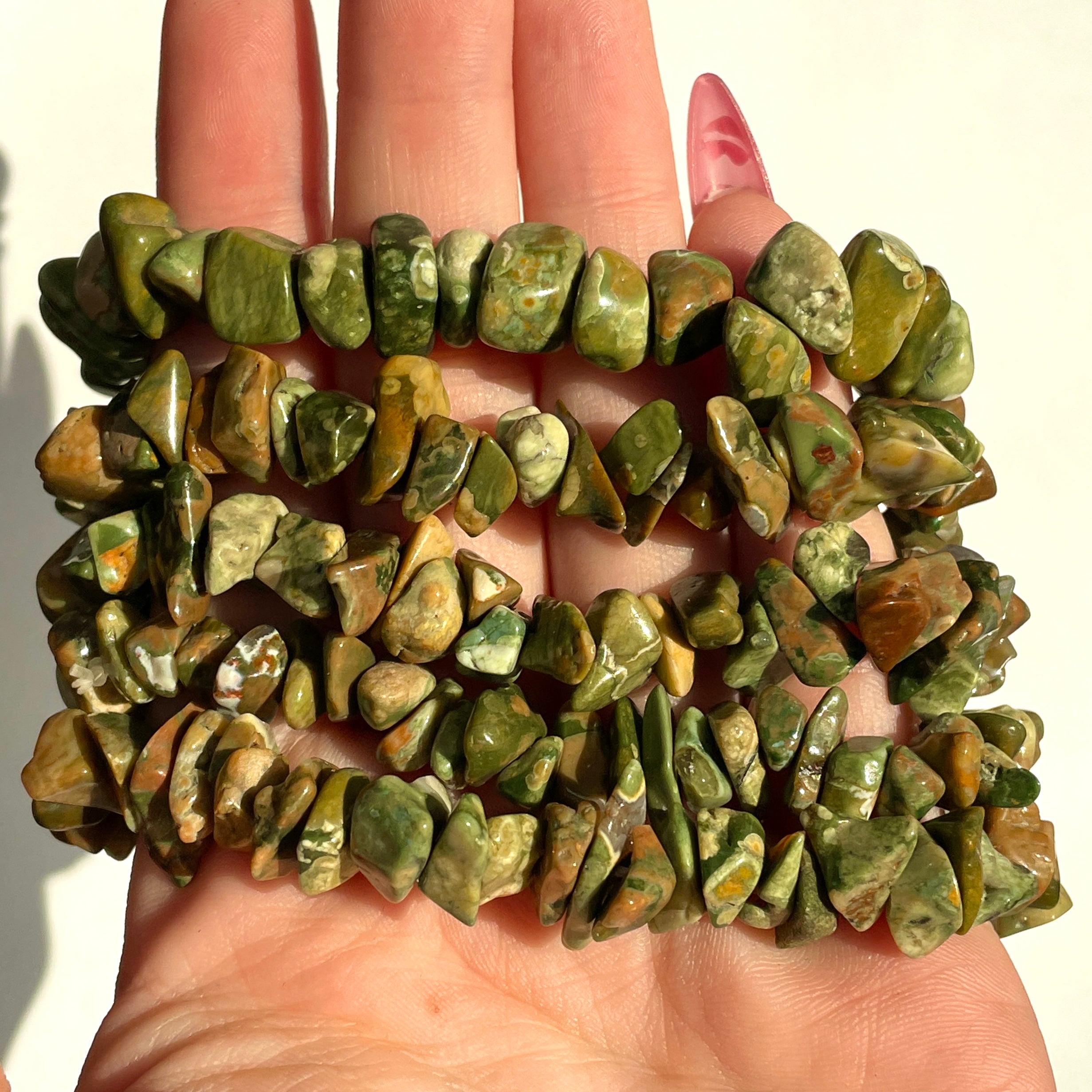 Rhyolite Chip Bracelet - Large Rhyolite Chip Bracelet - Large